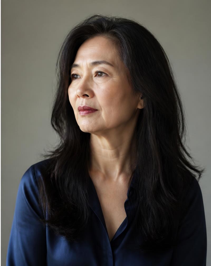 佩戴后 — 孙女士 白发困扰、遮盖需求